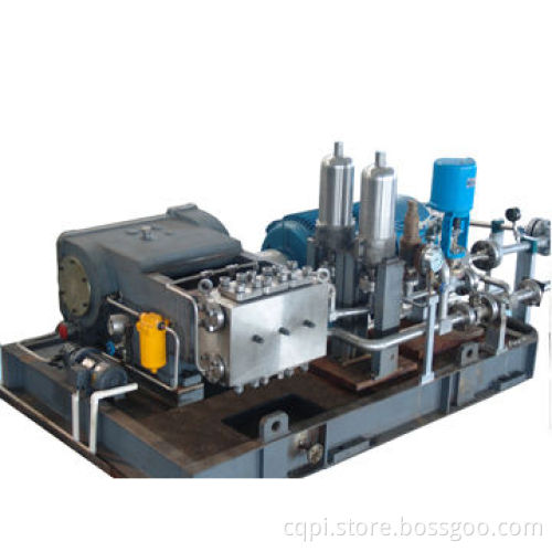 Hydrotest pump, used in nuclear plant